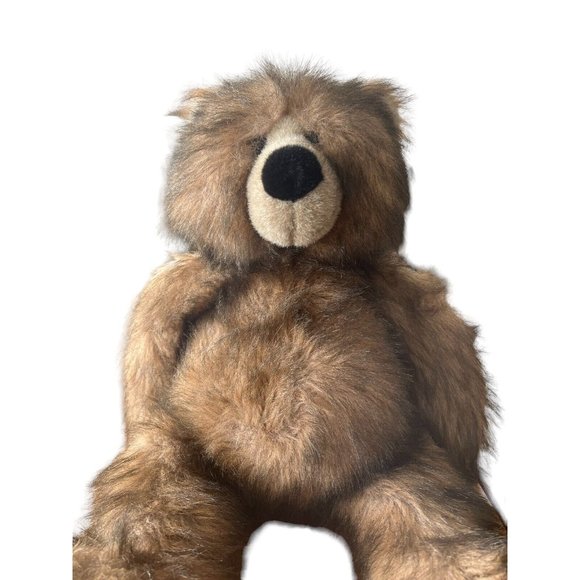 VINTAGE 19" Large Bear Aurora World Plush Bear Handmade In Indonesia - Picture 3 of 11